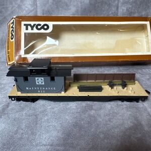 Vintage TYCO HO Scale train Maintenance Car 932 Santa Fe Railway Missing Piece